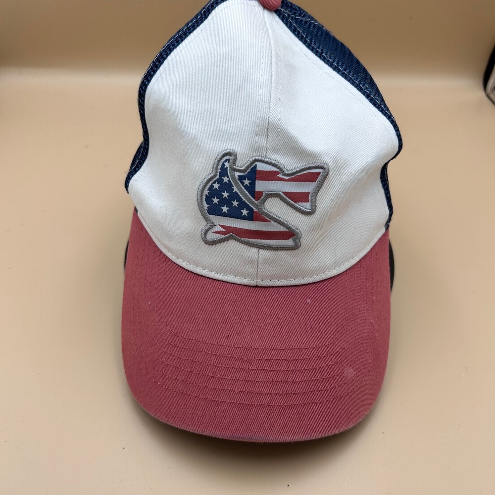 CCA Coastal Conservation Association Fish American Flag Trucker Hat Snapback Cap